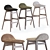 Duro 30" Upholstered Solid Wood Bar Stool 3D model small image 1