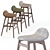 Duro 30" Upholstered Solid Wood Bar Stool 3D model small image 2