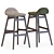 Duro 30" Upholstered Solid Wood Bar Stool 3D model small image 3