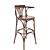 Classic Wood Bar Stool 3D model small image 1