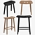 Manutti Solid Counter Stools: Timeless Elegance 3D model small image 1