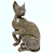 Mystic Sphinx Cat Figurine 3D model small image 1