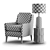 Alice Accent Chair: Timeless Elegance for Your Home 3D model small image 3