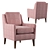 Alice Accent Chair: Timeless Elegance for Your Home 3D model small image 8
