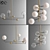 Elegant Glass Globe Mobile Chandeliers 3D model small image 4