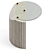 Travertine Modern Side Table: David Nicolas C-031 3D model small image 2