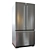 KRFF302ESS: Stylish Stainless Steel Refrigerator 3D model small image 1