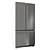 KRFF302ESS: Stylish Stainless Steel Refrigerator 3D model small image 2