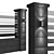 Sleek Black Fence 3D model small image 5