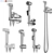 Hygienic Shower Set: GROHE, Griferías Galindo, Ravak, Gessi 3D model small image 1