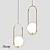 Modern Hoop Pendant Light 3D model small image 1