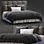 Koi Flou Bed: Sleek Modern Design 3D model small image 2