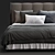 Koi Flou Bed: Sleek Modern Design 3D model small image 3