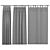 Elegant Curtain Set 3D model small image 2