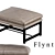 Elegant Modern Flynt Sofa 3D model small image 2