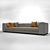 Modern 3-Person Sofa 3D model small image 3