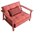 Versatile SPLITBACK FREJ Armchair 3D model small image 5