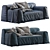 Modern Designer Sofa by Paola Navone 3D model small image 1