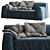 Modern Designer Sofa by Paola Navone 3D model small image 2