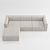 Modish Italian Influence: Langhasm Sofa 3D model small image 2