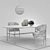 Elegant Meridiani Hubert Dining Set 3D model small image 3