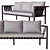 Hive Jibe 3-Seater Outdoor Sofa 3D model small image 2