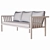 Hive Jibe 3-Seater Outdoor Sofa 3D model small image 3