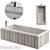 Sleek Stone Bathtub - Ishiburo 3D model small image 1