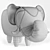 Elephant Bean Bag Chair 3D model small image 4