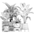 Exotic Plant Collection with Decorative Pots 3D model small image 5