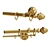 Timeless Elegance: Classic Curtain Rod 3D model small image 1