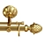 Timeless Elegance: Classic Curtain Rod 3D model small image 2