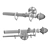 Timeless Elegance: Classic Curtain Rod 3D model small image 3