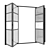 Modern Sliding Door Set 3D model small image 2