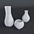 Surrea Vases by Wilhelm Kage 3D model small image 1