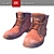 Winter Worn Boots - Hi-Res Textured, Lightweight Model 3D model small image 5