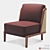 Elegant Rattan Lounge Throne 3D model small image 1