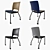 Sleek Stackable Chairs - Set of 9 3D model small image 2