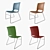 Sleek Stackable Chairs - Set of 9 3D model small image 3