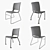 Sleek Stackable Chairs - Set of 9 3D model small image 5