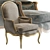 Elegant L.XV Armchair: Classic Comfort 3D model small image 4