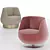 Sleek Magnum Armchair: Luxurious Comfort 3D model small image 1