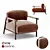 Cozy Lounge Armchair 3D model small image 1