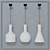 Labware Trio Chandeliers 3D model small image 3