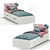Askona Vicky Enrich White - Elegant and Stylish Bed 3D model small image 2
