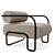 Ardent Club Chair: Exquisite Comfort and Style 3D model small image 1