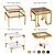 Eichholtz 4-Piece Square Side Table Set 3D model small image 1