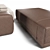 Grant Poufs: Stylish and Versatile Seating Solution 3D model small image 2