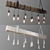 Title: Edison Bulb Wood Beam Chandelier

Description: Handcrafted wooden beam chandelier featuring vintage-style Edison bulbs. Perfect for adding a 3D model small image 3