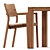 Tribu KOS: Stylish Armchair and Teak Table 3D model small image 3